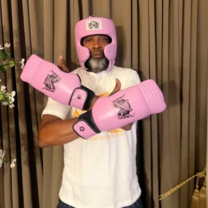 A man in boxing gloves